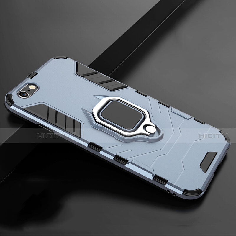 Custodia Silicone e Plastica Opaca Cover con Supporto per Apple iPhone SE (2020)