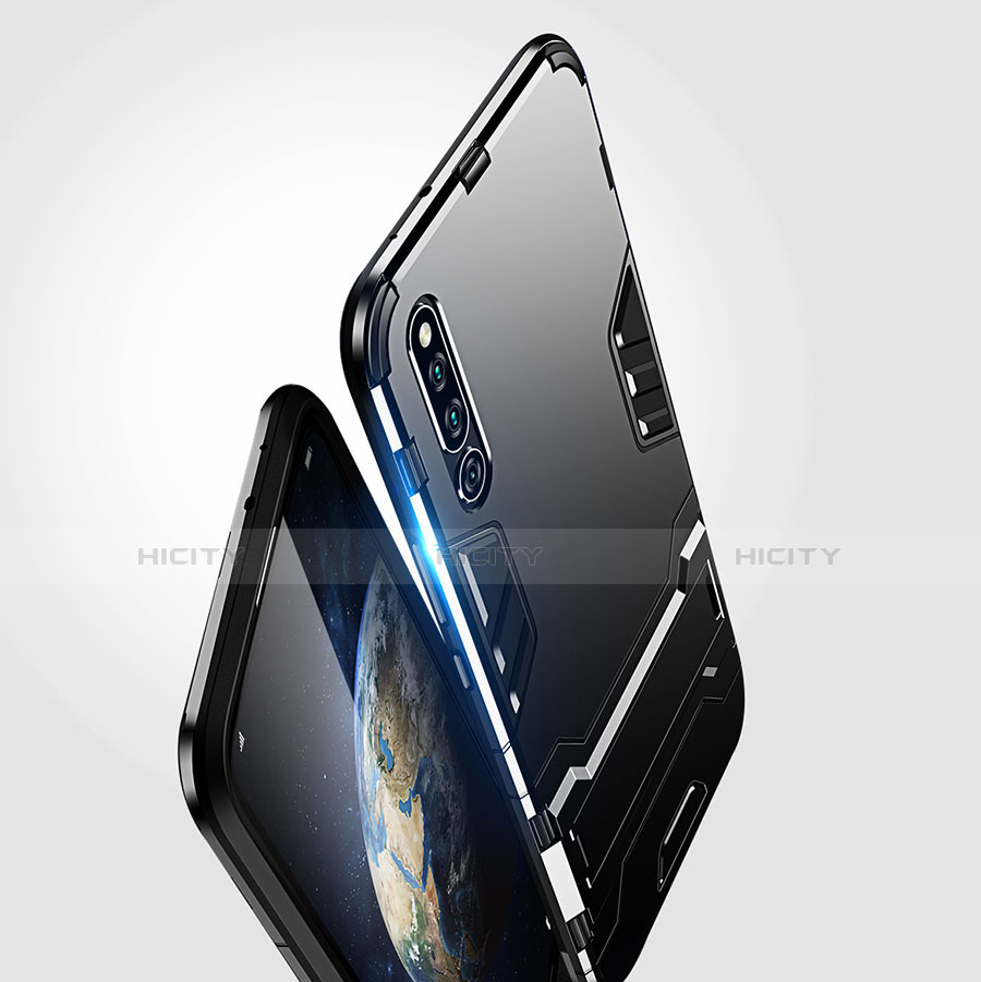 Custodia Silicone e Plastica Opaca Cover con Supporto per Huawei Honor Magic 2