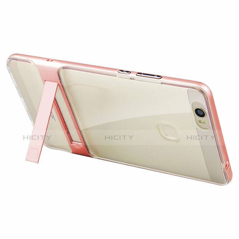 Custodia Silicone e Plastica Opaca Cover con Supporto per Huawei Honor Note 8