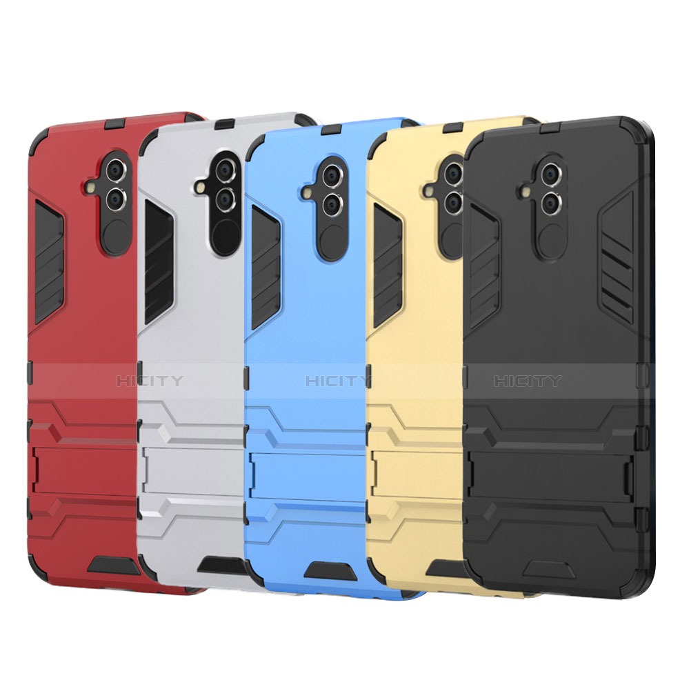 Custodia Silicone e Plastica Opaca Cover con Supporto per Huawei Maimang 7