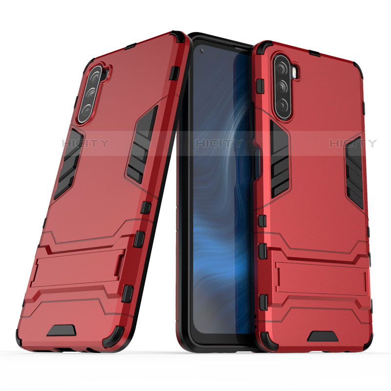 Custodia Silicone e Plastica Opaca Cover con Supporto per Huawei Mate 40 Lite 5G