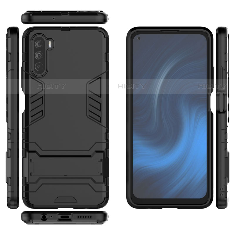 Custodia Silicone e Plastica Opaca Cover con Supporto per Huawei Mate 40 Lite 5G