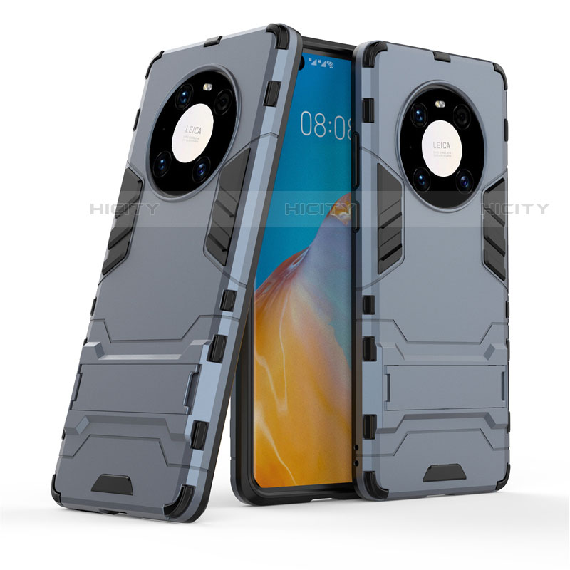 Custodia Silicone e Plastica Opaca Cover con Supporto per Huawei Mate 40 Pro