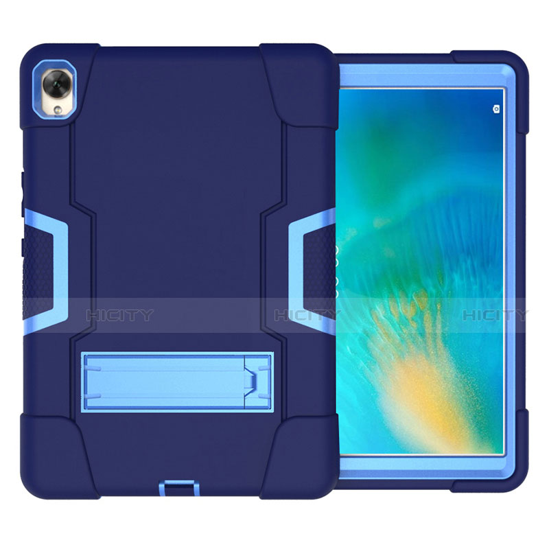 Custodia Silicone e Plastica Opaca Cover con Supporto per Huawei MatePad 10.8 Blu