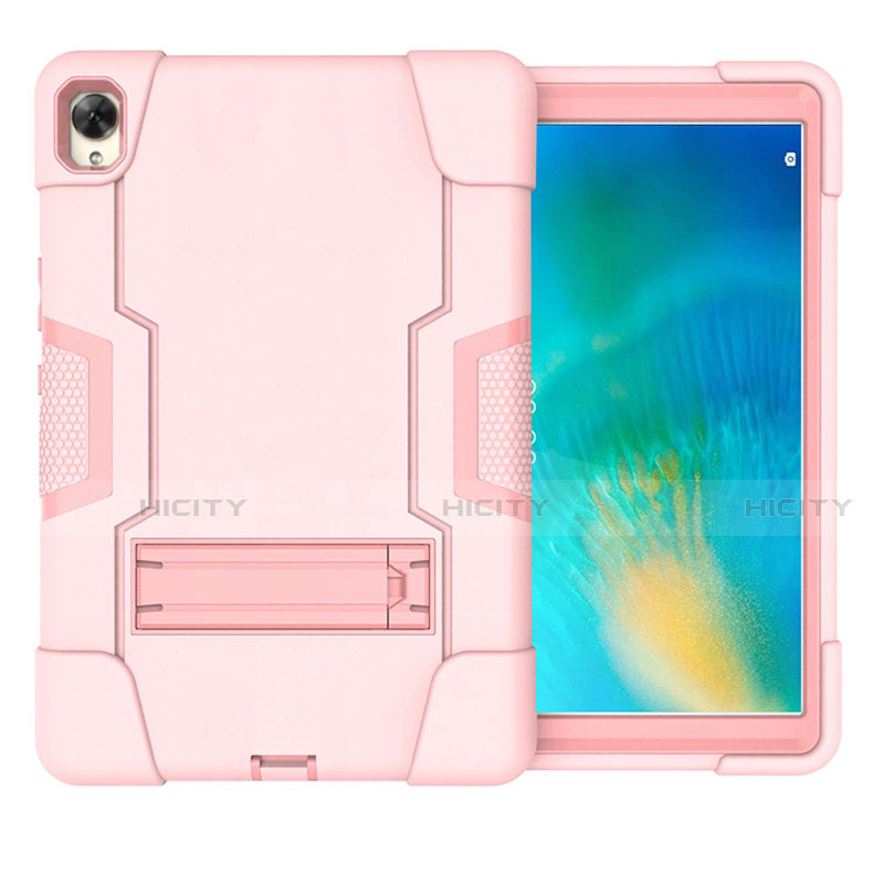 Custodia Silicone e Plastica Opaca Cover con Supporto per Huawei MatePad 10.8 Rosa