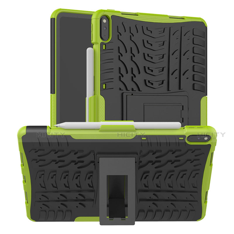 Custodia Silicone e Plastica Opaca Cover con Supporto per Huawei MatePad Pro Verde