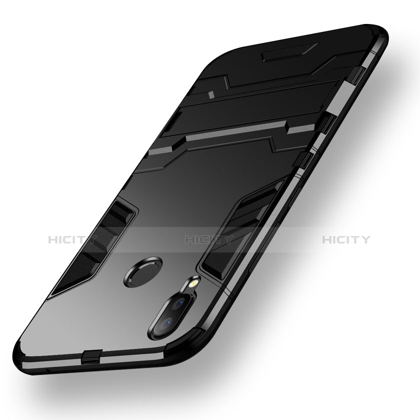 Custodia Silicone e Plastica Opaca Cover con Supporto per Huawei Nova 3i