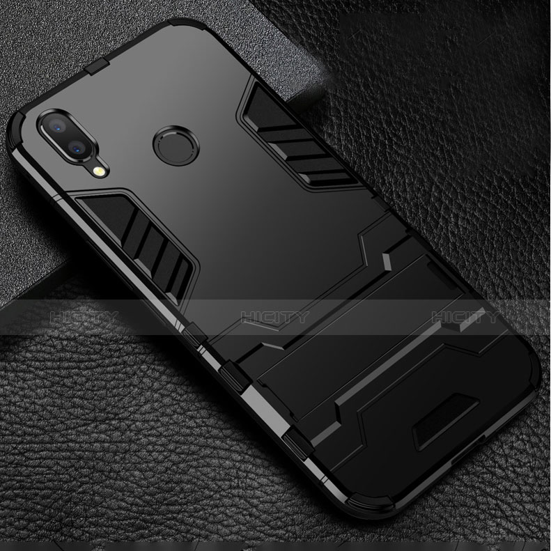 Custodia Silicone e Plastica Opaca Cover con Supporto per Huawei Nova 3i