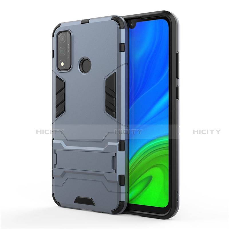 Custodia Silicone e Plastica Opaca Cover con Supporto per Huawei P Smart (2020)