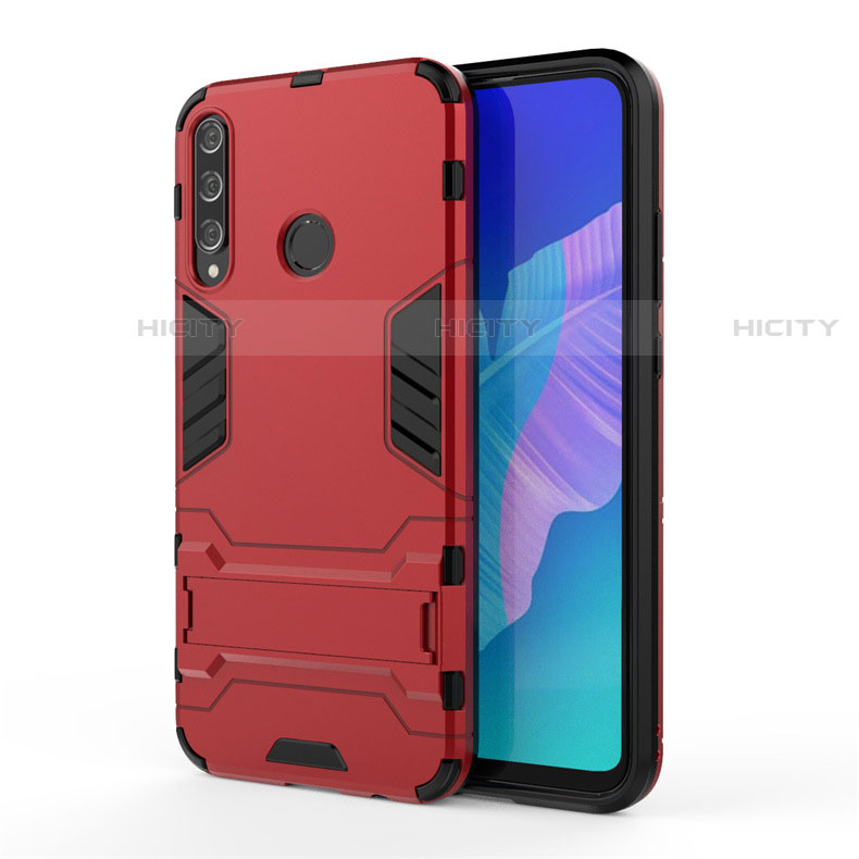 Custodia Silicone e Plastica Opaca Cover con Supporto per Huawei Y7p