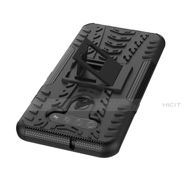 Custodia Silicone e Plastica Opaca Cover con Supporto per LG K51