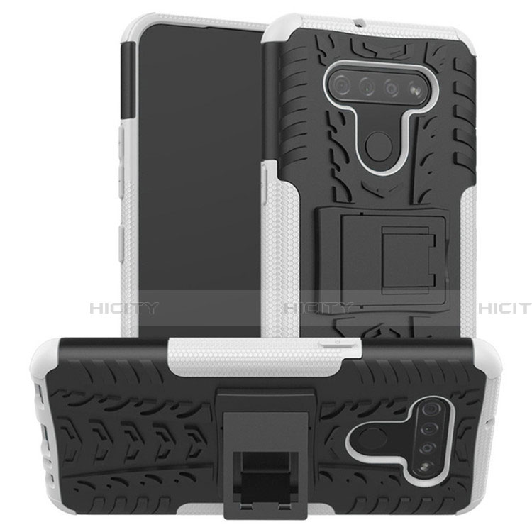 Custodia Silicone e Plastica Opaca Cover con Supporto per LG K51