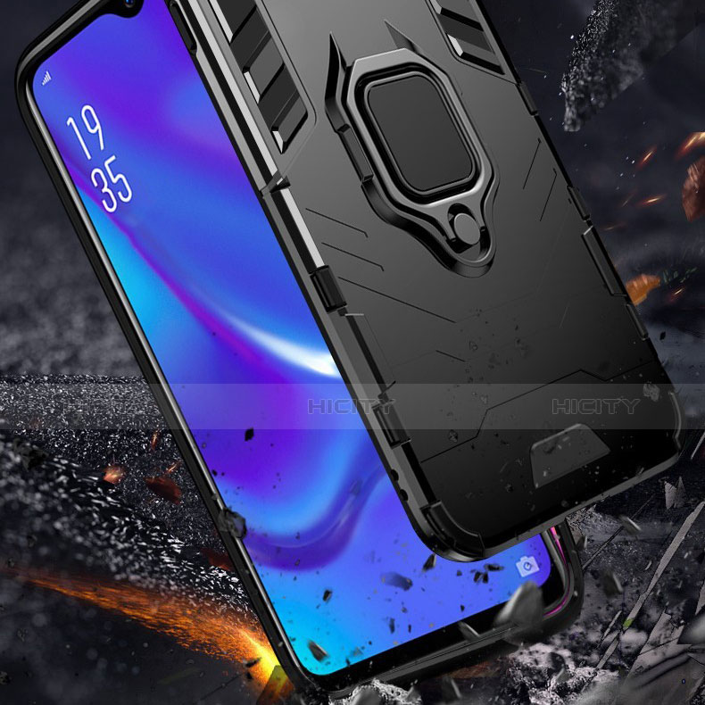 Custodia Silicone e Plastica Opaca Cover con Supporto per Oppo RX17 Neo