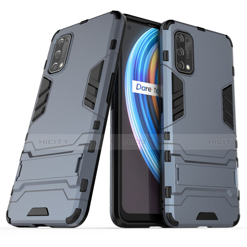 Custodia Silicone e Plastica Opaca Cover con Supporto per Realme X7 Pro 5G