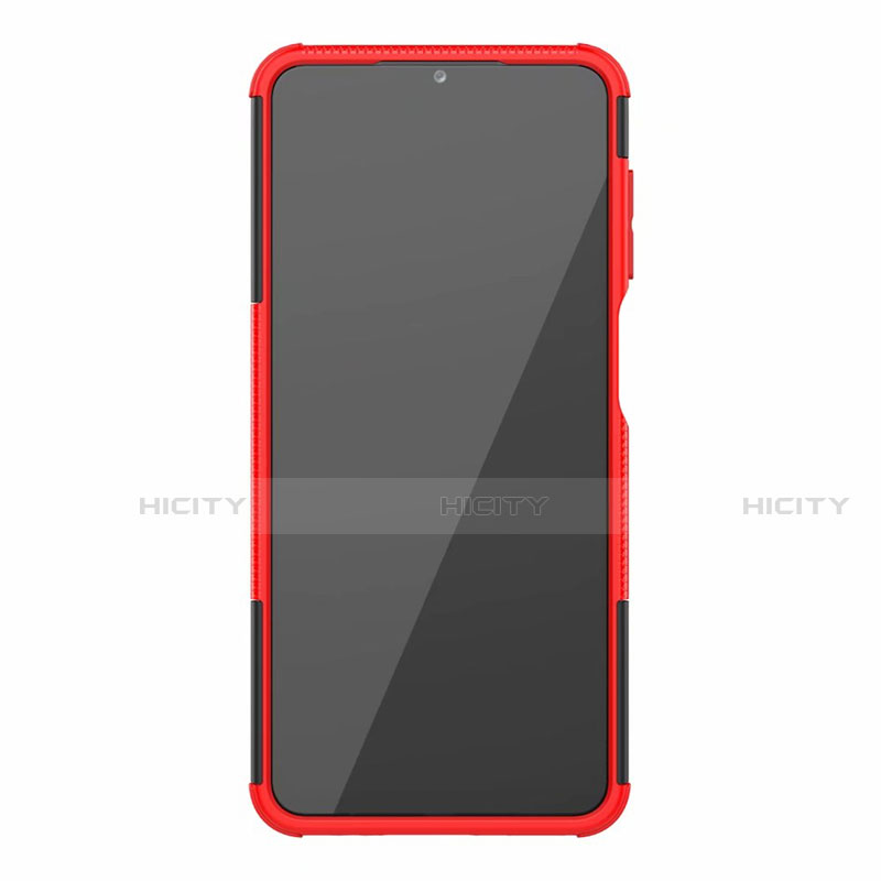 Custodia Silicone e Plastica Opaca Cover con Supporto per Samsung Galaxy A12