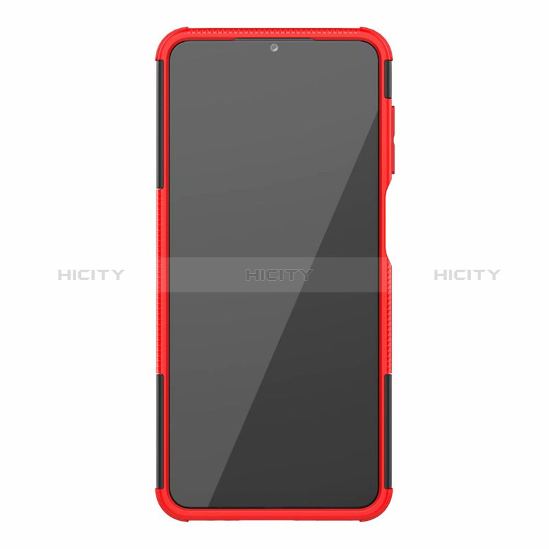 Custodia Silicone e Plastica Opaca Cover con Supporto per Samsung Galaxy A12 Nacho