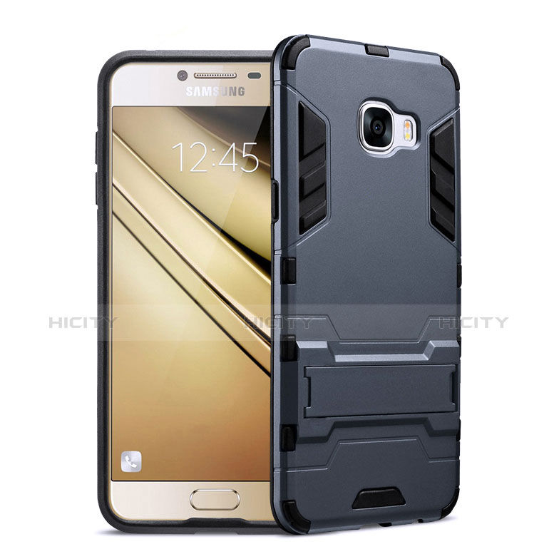 Custodia Silicone e Plastica Opaca Cover con Supporto per Samsung Galaxy A9 (2016) A9000