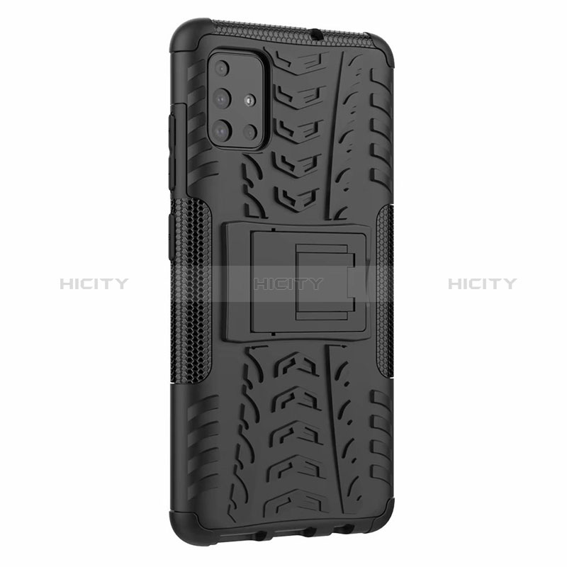 Custodia Silicone e Plastica Opaca Cover con Supporto per Samsung Galaxy M40S