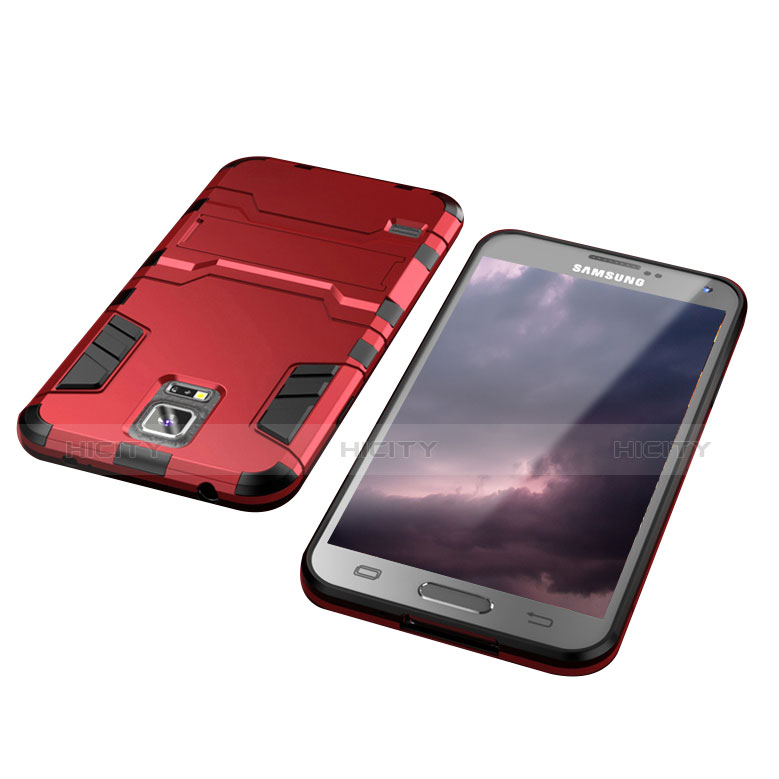 Custodia Silicone e Plastica Opaca Cover con Supporto per Samsung Galaxy S5 G900F G903F