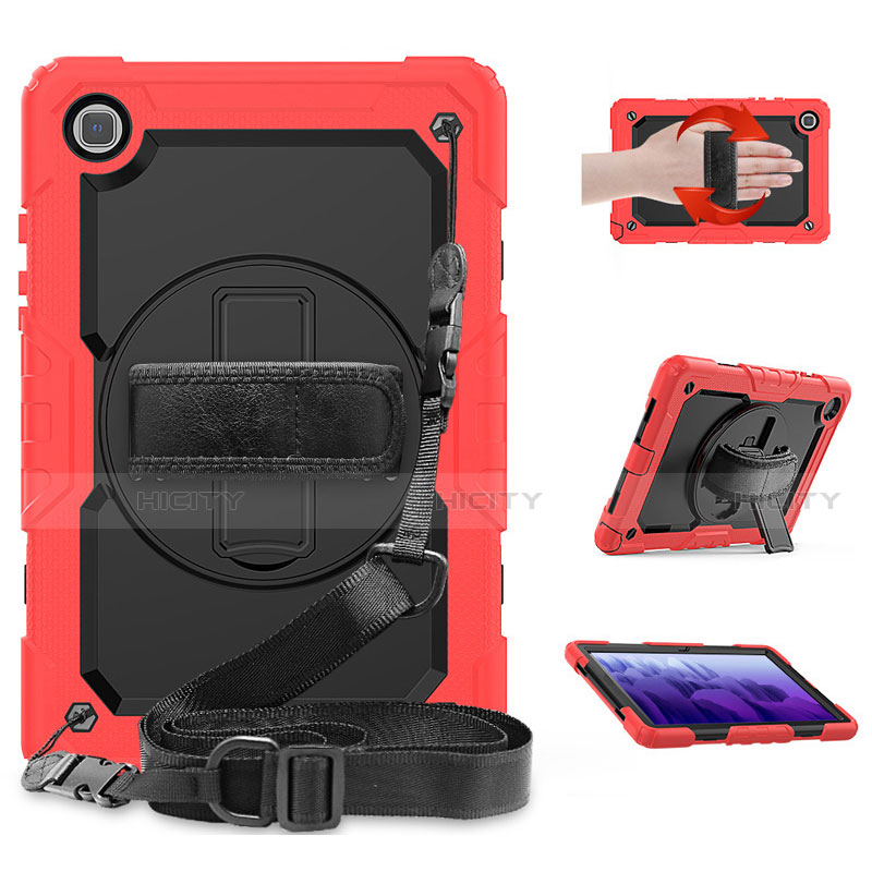 Custodia Silicone e Plastica Opaca Cover con Supporto per Samsung Galaxy Tab A7 4G 10.4 SM-T505