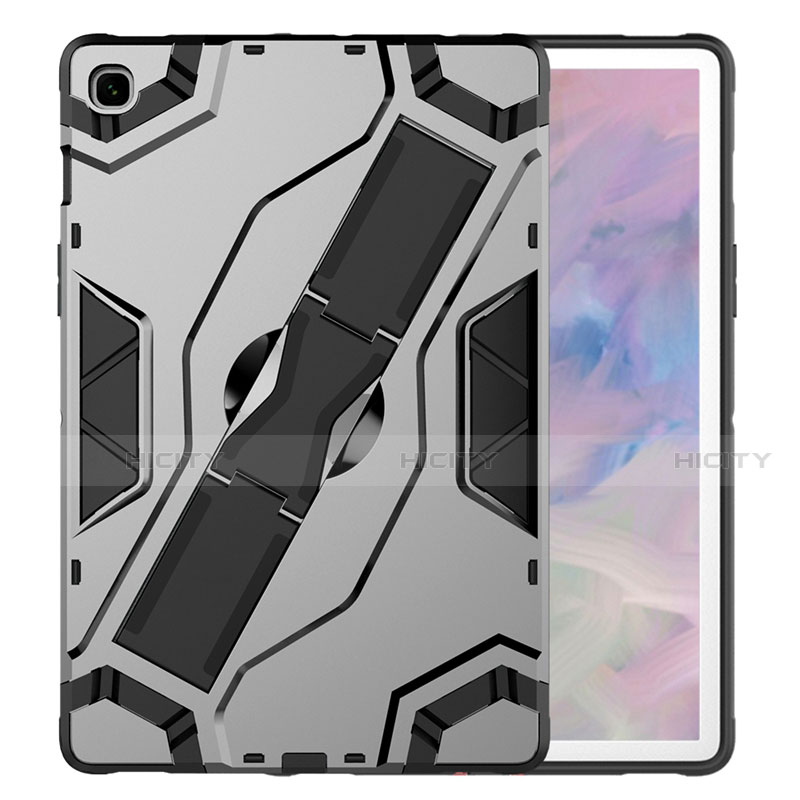 Custodia Silicone e Plastica Opaca Cover con Supporto per Samsung Galaxy Tab S5e Wi-Fi 10.5 SM-T720 Nero
