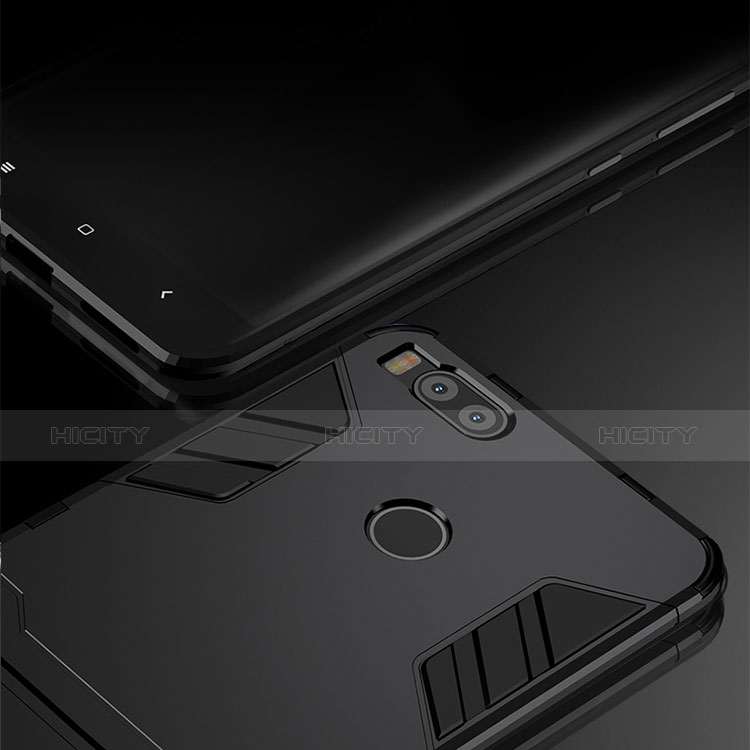 Custodia Silicone e Plastica Opaca Cover con Supporto per Xiaomi Mi A1