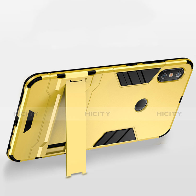 Custodia Silicone e Plastica Opaca Cover con Supporto per Xiaomi Redmi Note 5