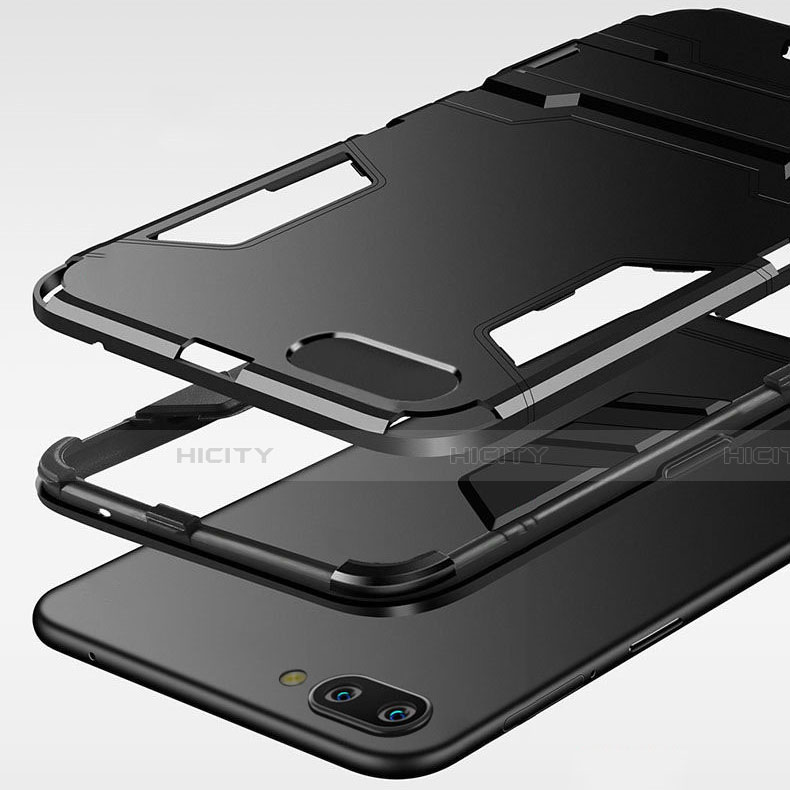 Custodia Silicone e Plastica Opaca Cover con Supporto R01 per Oppo K1