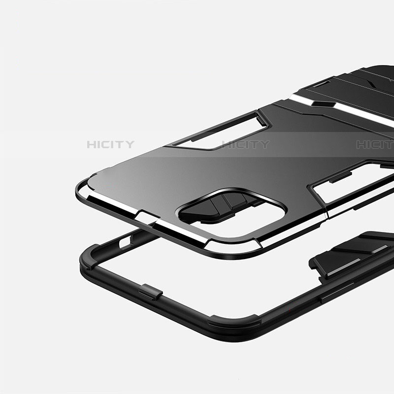 Custodia Silicone e Plastica Opaca Cover con Supporto R02 per Apple iPhone 11