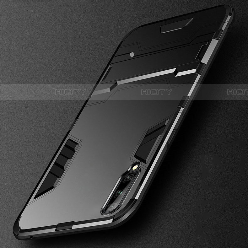 Custodia Silicone e Plastica Opaca Cover con Supporto R02 per Samsung Galaxy A90 5G
