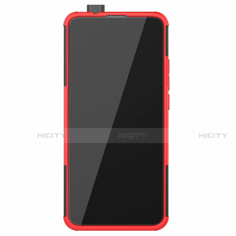 Custodia Silicone e Plastica Opaca Cover con Supporto R02 per Xiaomi Redmi K30 Pro Zoom