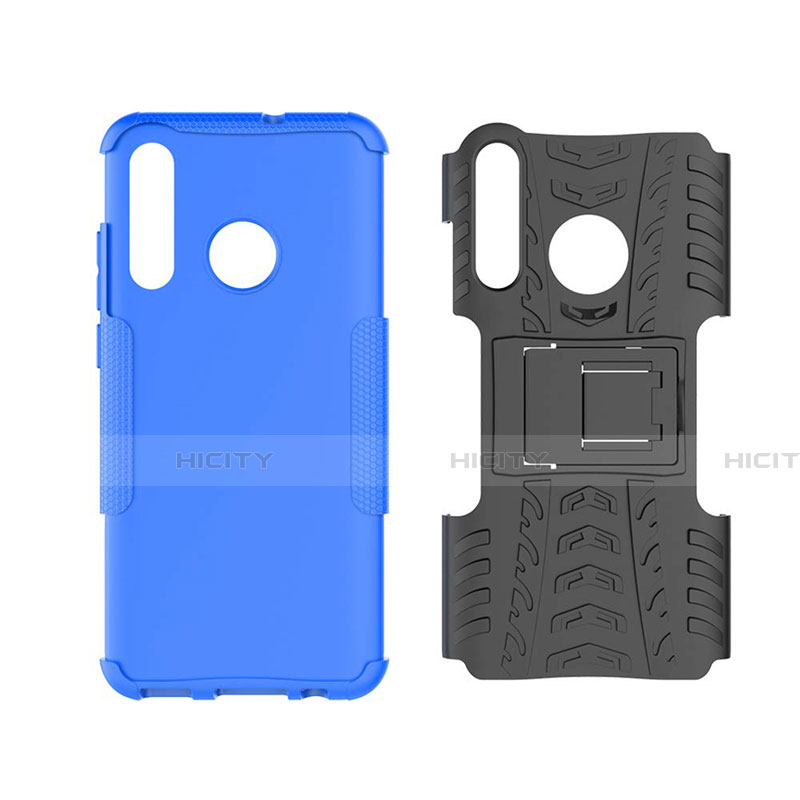 Custodia Silicone e Plastica Opaca Cover con Supporto R03 per Huawei Honor 20E