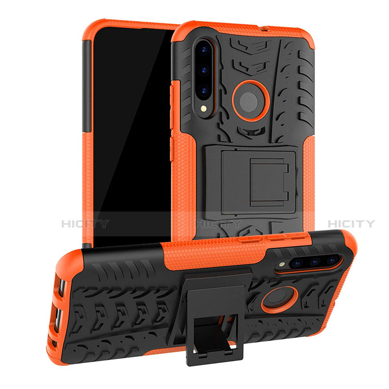 Custodia Silicone e Plastica Opaca Cover con Supporto R03 per Huawei Honor 20i