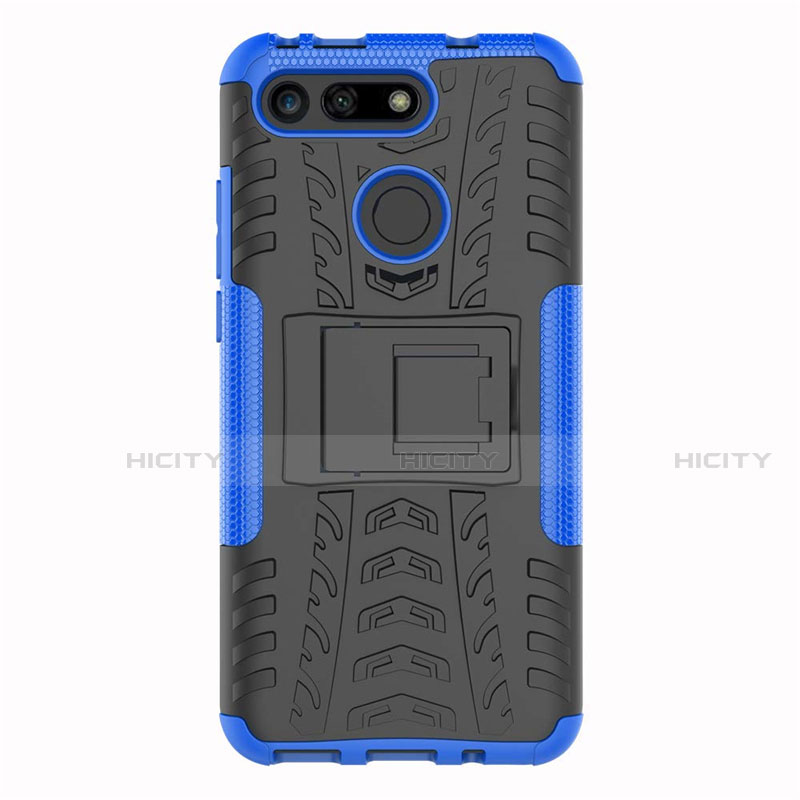 Custodia Silicone e Plastica Opaca Cover con Supporto R03 per Huawei Honor View 20