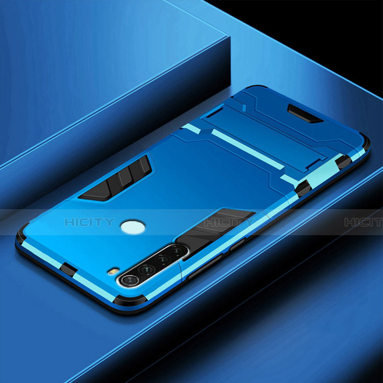 Custodia Silicone e Plastica Opaca Cover con Supporto R03 per Xiaomi Redmi Note 8T