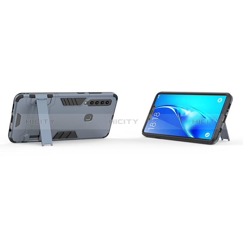 Custodia Silicone e Plastica Opaca Cover con Supporto T01 per Samsung Galaxy A9 (2018) A920