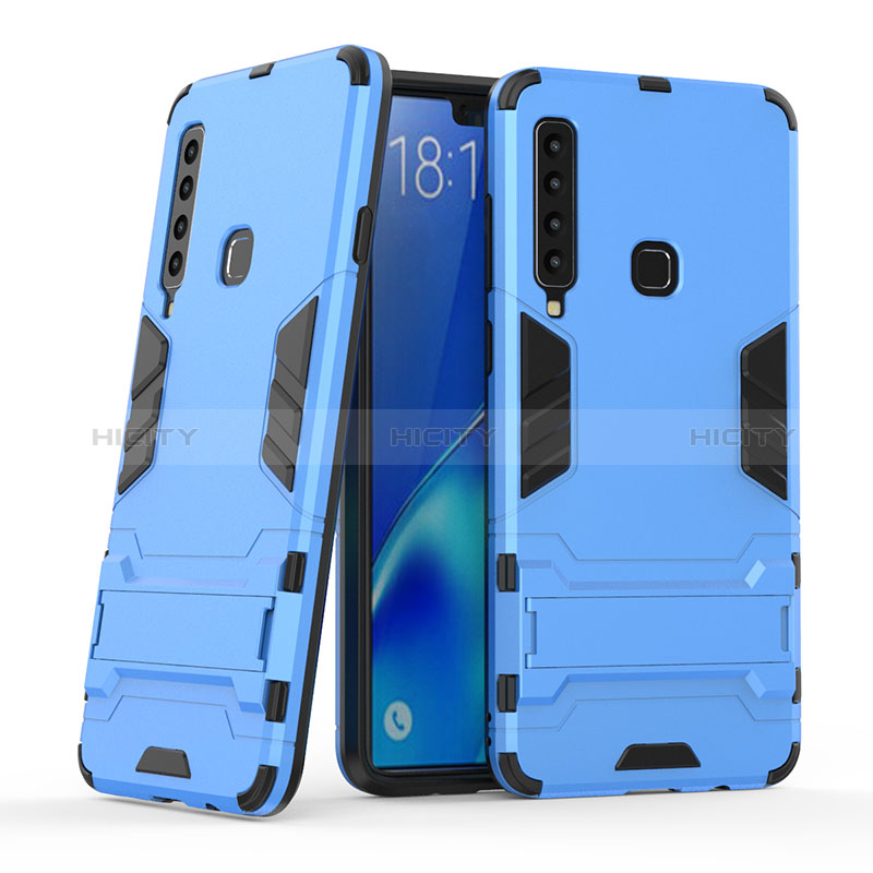Custodia Silicone e Plastica Opaca Cover con Supporto T03 per Samsung Galaxy A9 (2018) A920