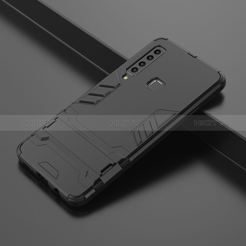 Custodia Silicone e Plastica Opaca Cover con Supporto T03 per Samsung Galaxy A9s