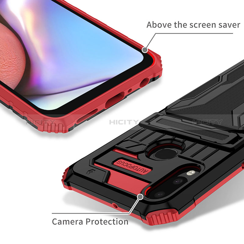Custodia Silicone e Plastica Opaca Cover con Supporto YF1 per Samsung Galaxy A10s