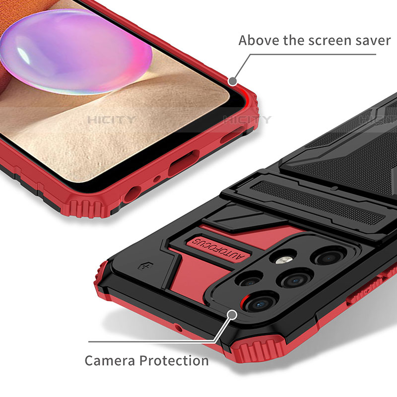 Custodia Silicone e Plastica Opaca Cover con Supporto YF1 per Samsung Galaxy A32 5G