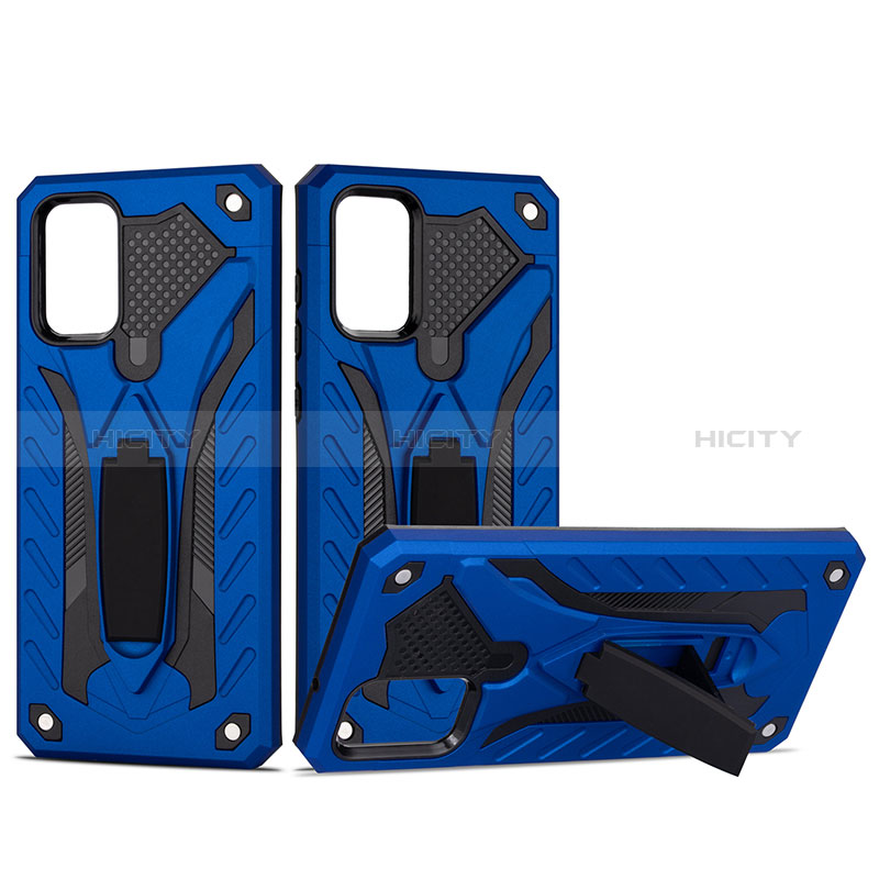 Custodia Silicone e Plastica Opaca Cover con Supporto YF1 per Samsung Galaxy S20 5G