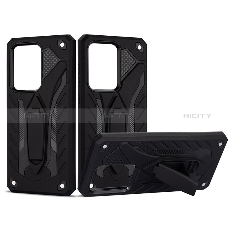 Custodia Silicone e Plastica Opaca Cover con Supporto YF2 per Samsung Galaxy S20 Ultra 5G