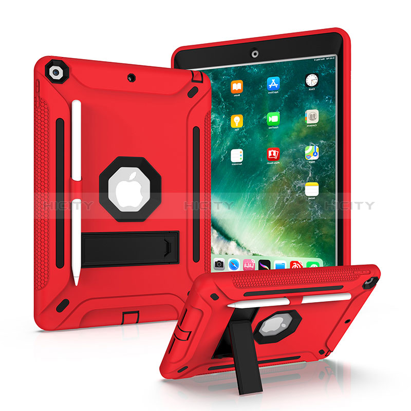 Custodia Silicone e Plastica Opaca Cover con Supporto YJ1 per Apple iPad 10.2 (2021)