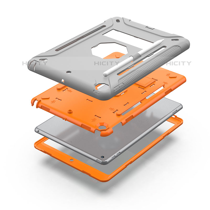 Custodia Silicone e Plastica Opaca Cover con Supporto YJ2 per Apple iPad 10.2 (2020)