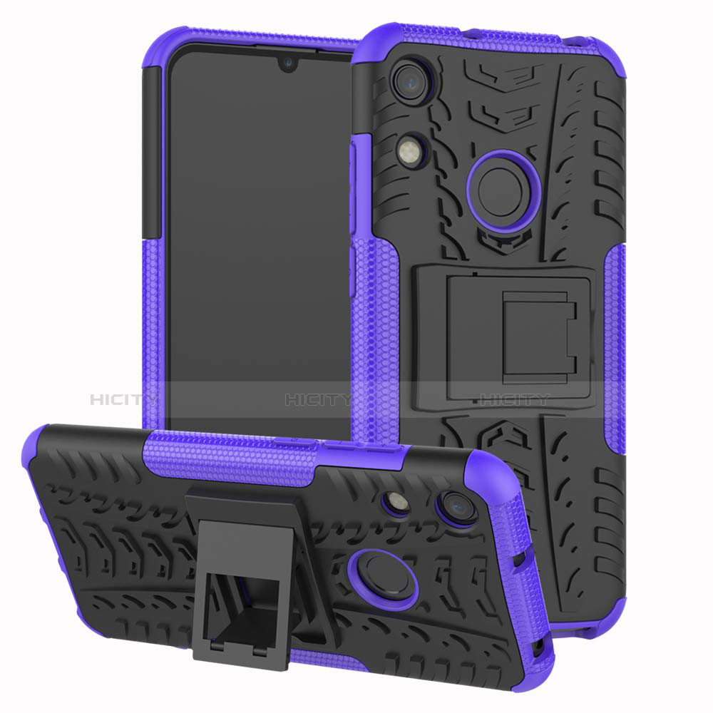 Custodia Silicone e Plastica Opaca Cover con Supporto Z01 per Huawei Honor 8A