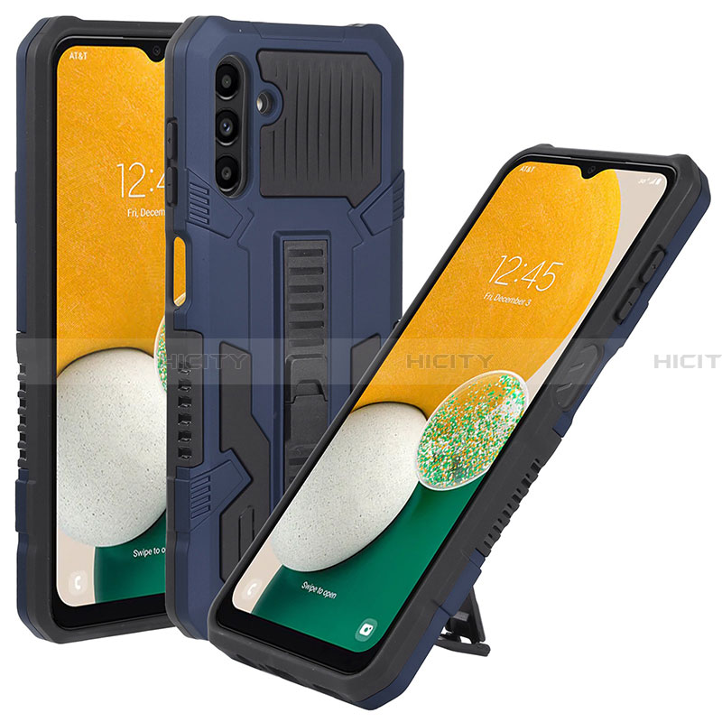 Custodia Silicone e Plastica Opaca Cover con Supporto ZJ1 per Samsung Galaxy A13 5G