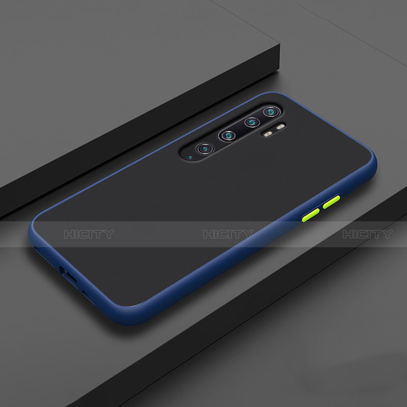 Custodia Silicone e Plastica Opaca Cover D01 per Xiaomi Mi Note 10 Blu
