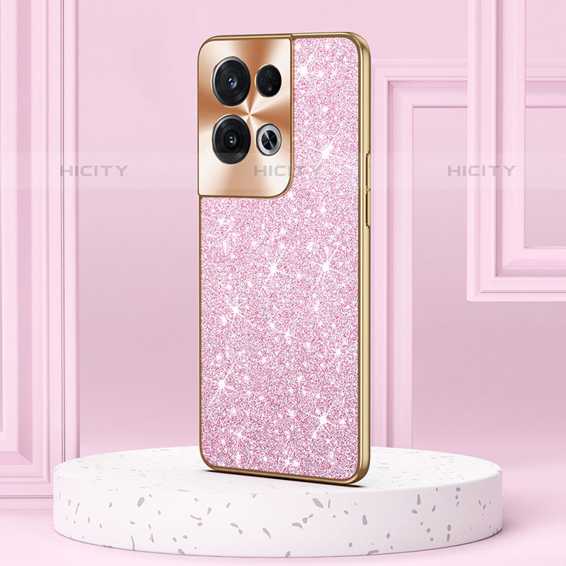 Custodia Silicone e Plastica Opaca Cover Fronte e Retro 360 Gradi Bling-Bling GS1 per Oppo Reno8 Pro 5G