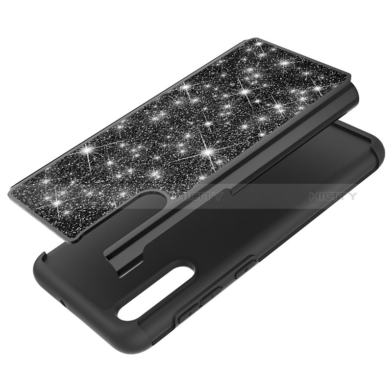 Custodia Silicone e Plastica Opaca Cover Fronte e Retro 360 Gradi Bling-Bling JX1 per Samsung Galaxy A30S