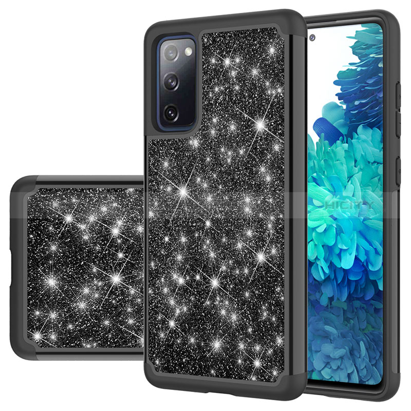 Custodia Silicone e Plastica Opaca Cover Fronte e Retro 360 Gradi Bling-Bling JX1 per Samsung Galaxy S20 FE (2022) 5G